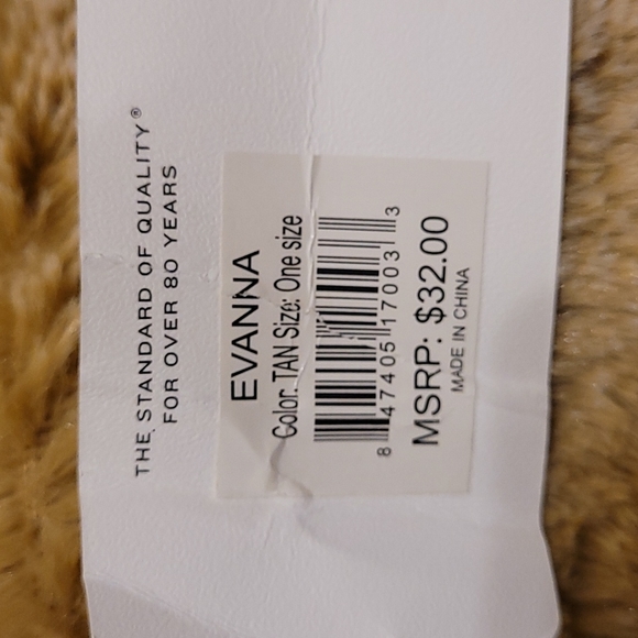 Tan Scarf Wide - Picture 8 of 8